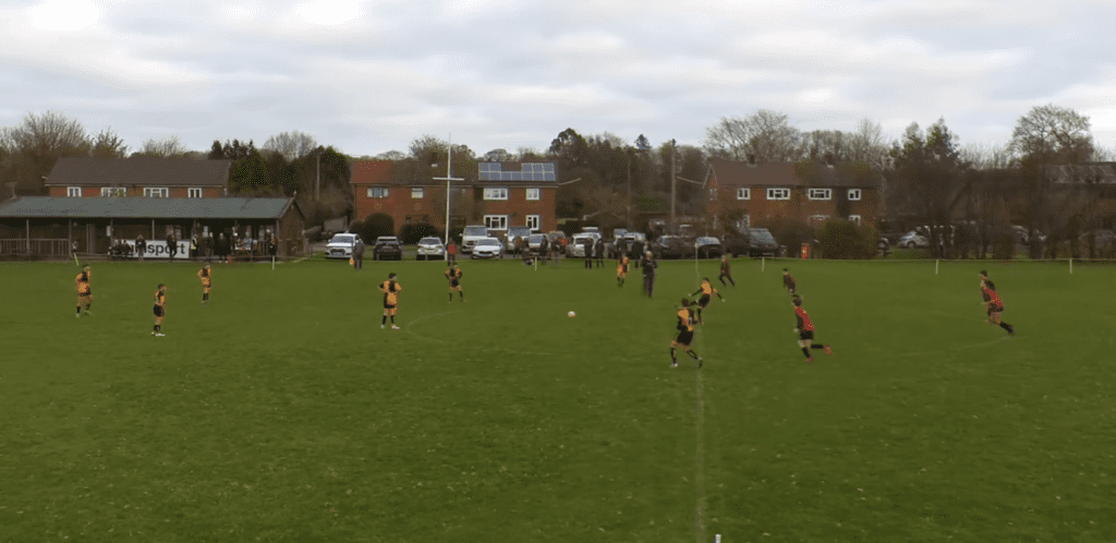 Jaguars in action v Winchester City