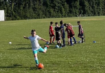 Under 10s Leopards training
