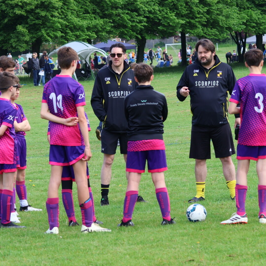 Dave and Chris with U14s Jaguars